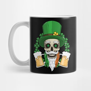 skull irish drinking team Mug